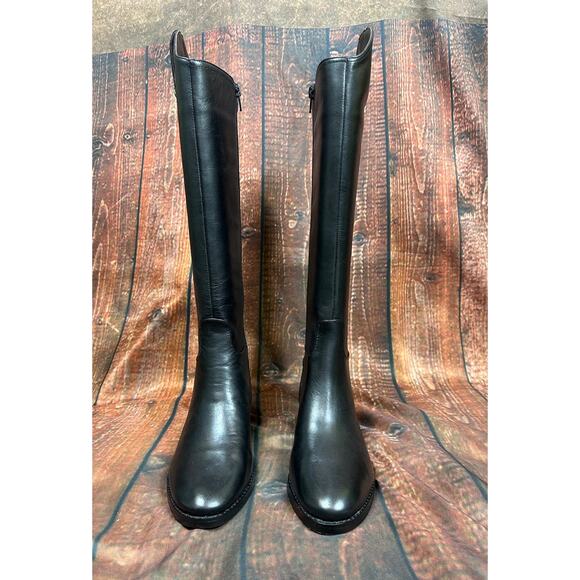 INC International Concepts Aleah Leather Boots - Black - size 6 - Picture 9 of 11